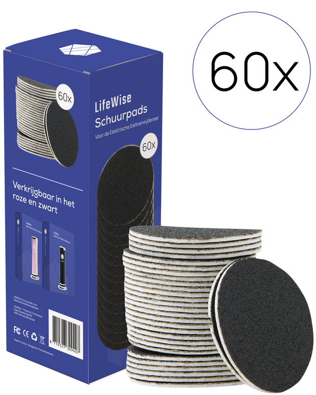 LifeWise Vervangbare Schuurpads voor Elektrische Eeltverwijderaar